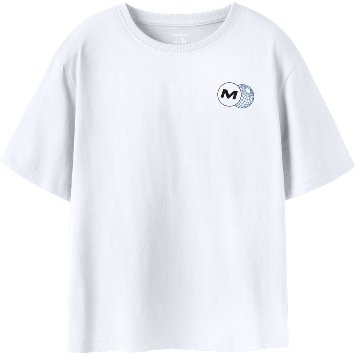 Name It Bright White Nkmbenno Ss Nreg Topp Box Pb