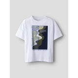 Name It Bright White Nkmhansy Ss Nreg Topp Box Pb