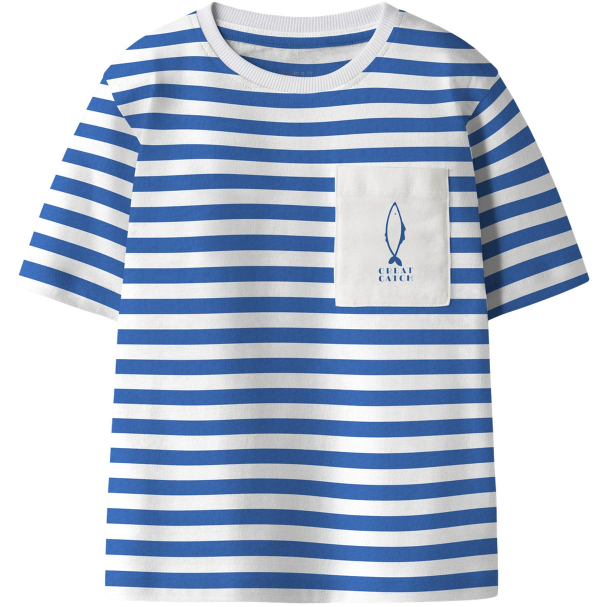Name It Nautical Blue Nmmjesper Ss Nreg Topp Box Pb