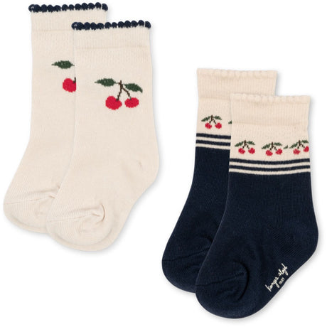 Konges Sløjd Cherry 2 Pack Jaquard Strumpor