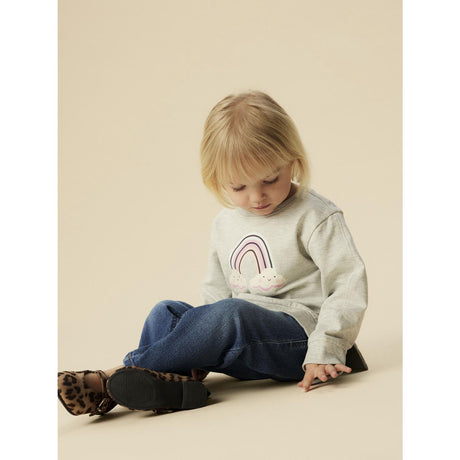 Name It Light Grey Melange Nmfbissine Ls Nreg Swe Unb Box Pb