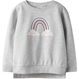 Name It Light Grey Melange Nmfbissine Ls Nreg Swe Unb Box Pb