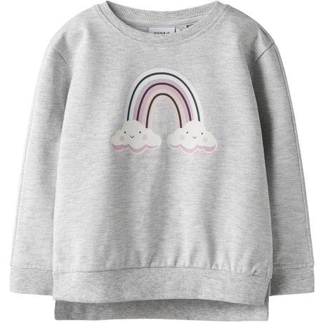 Name It Light Grey Melange Nmfbissine Ls Nreg Swe Unb Box Pb