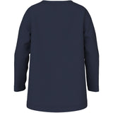 Name It Navy Blazer Snack Time Nmfviolet Ls Loose Topp