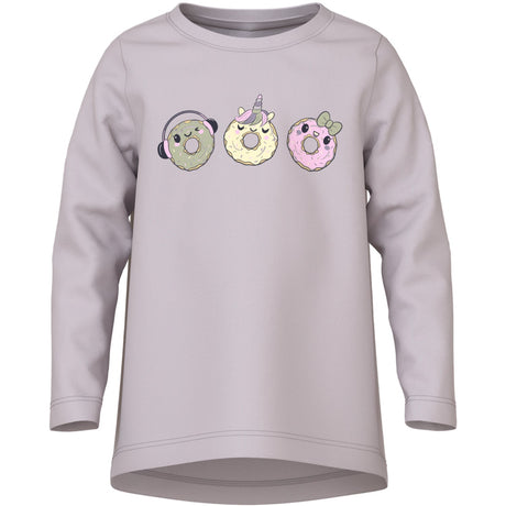Name It Lilac Marble Donuts Nmfviolet Ls Loose Topp