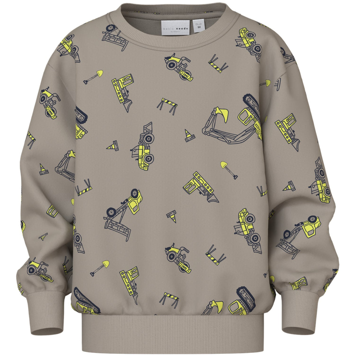 Name It Vintage Khaki Excavator Nmmvildar Ls Nreg Sweat Unb