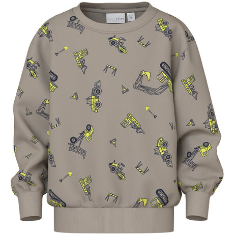 Name It Vintage Khaki Excavator Nmmvildar Ls Nreg Sweat Unb