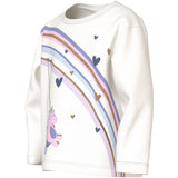 Name It Cloud Dancer Unicorn Rainbow Nmfvaliane Ls Nreg Topp