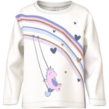 Name It Cloud Dancer Unicorn Rainbow Nmfvaliane Ls Nreg Topp