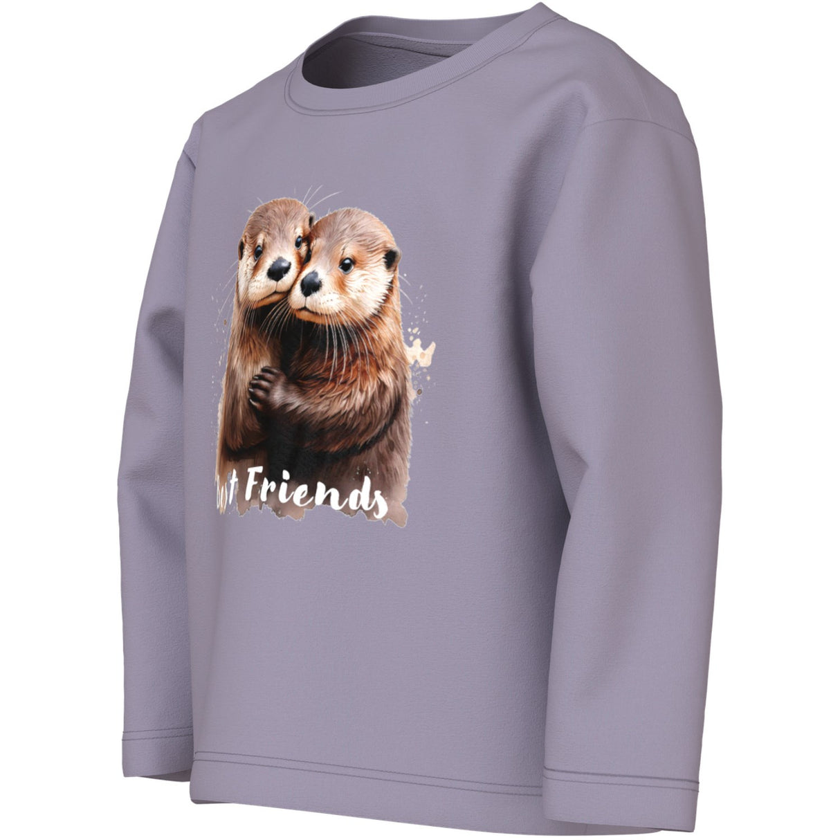 Name It Lavender Gray Otter Friends Nmfvotea Ls Nreg Topp