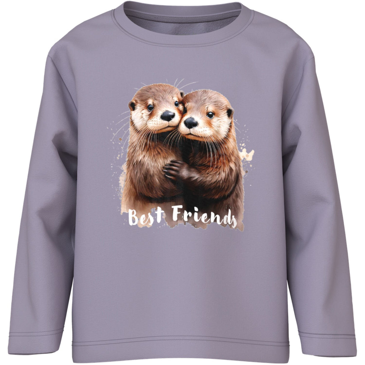 Name It Lavender Gray Otter Friends Nmfvotea Ls Nreg Topp