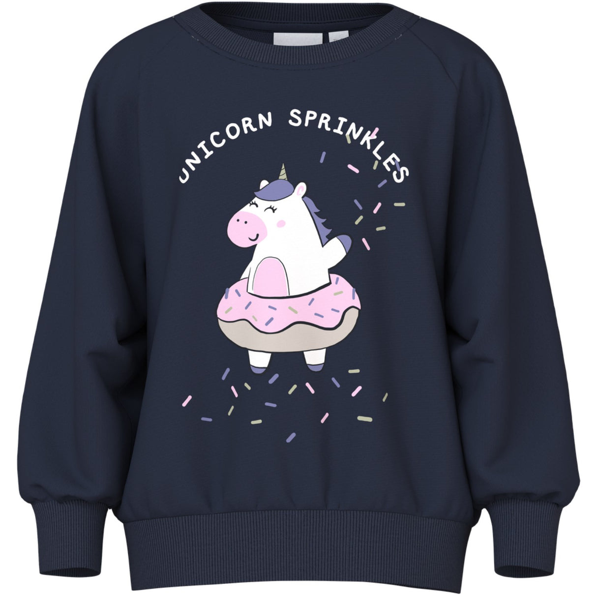Name It Navy Blazer Unicorn Sprinkles Nmfvenus Ls Nreg Sweat Unb