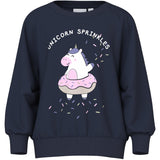 Name It Navy Blazer Unicorn Sprinkles Nmfvenus Ls Nreg Sweat Unb