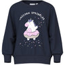 Name It Navy Blazer Unicorn Sprinkles Nmfvenus Ls Nreg Sweat Unb