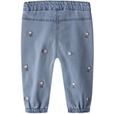 Name It Denim Blue Flower Emb Nbfrose Shaped R Emb Jeans 5321-Yb H