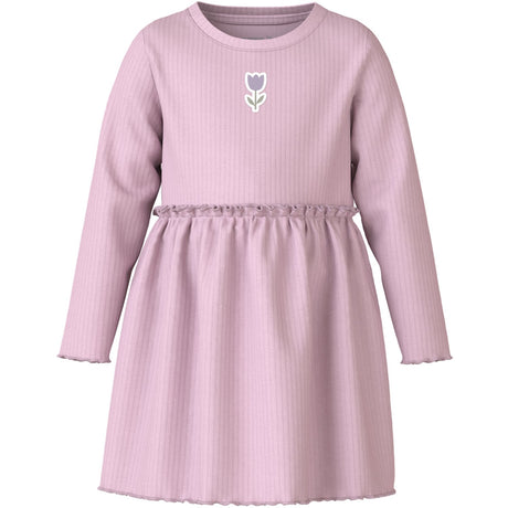 Name It Dawn Pink Tulip Nmfvemma Ls Klänning