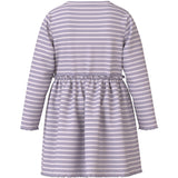 Name It Lavender Gray Lilac Marble Stripe Nmfvemma Ls Klänning