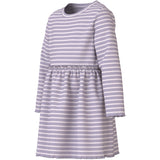 Name It Lavender Gray Lilac Marble Stripe Nmfvemma Ls Klänning