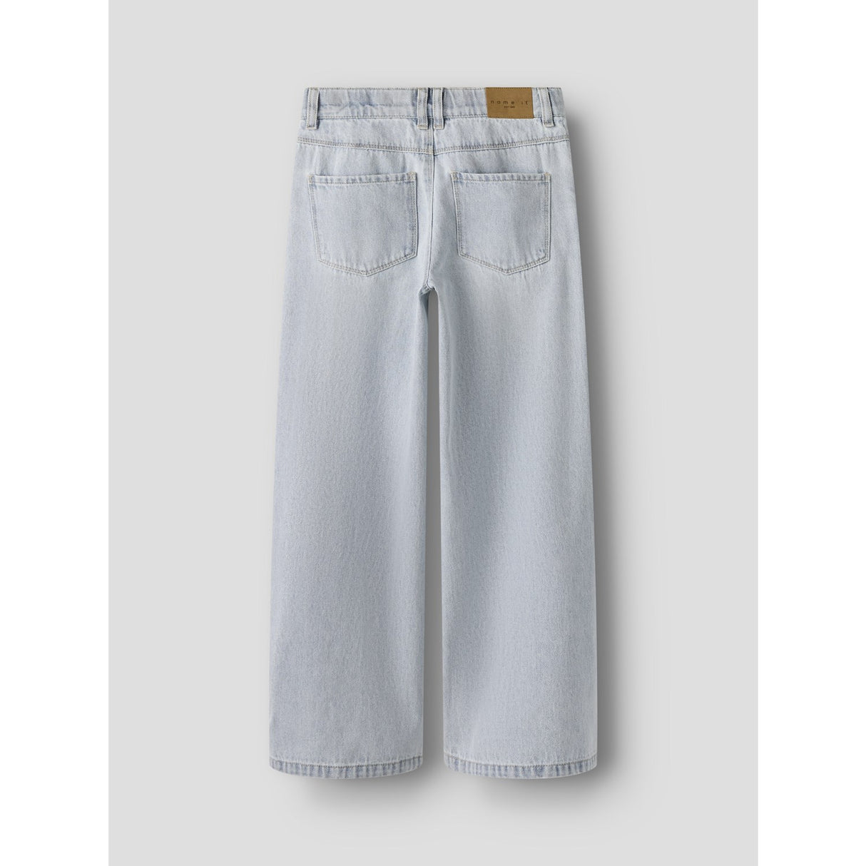 Name It Light Blue Bleached Denim Nkfbella Skater Xwide Jeans 3111-Za Noos