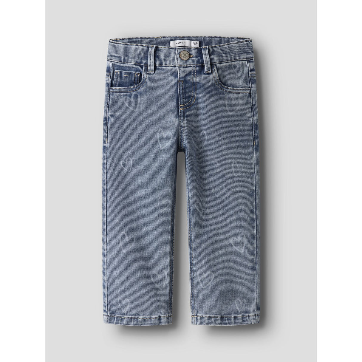 Name It Medium Blue Denim Nmfrose Straight Laser Jeans 2583-Gy B