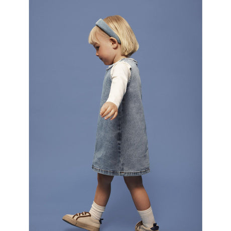 Name It Medium Blue Denim Nmfamelia Sl Dnm Klänning 2188-Gy T
