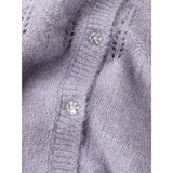 Name It Lavender Gray Nmfbatrilla Ls Stickad Card