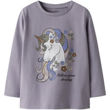 Name It Lavender Gray Nmftulinea Ls Topp