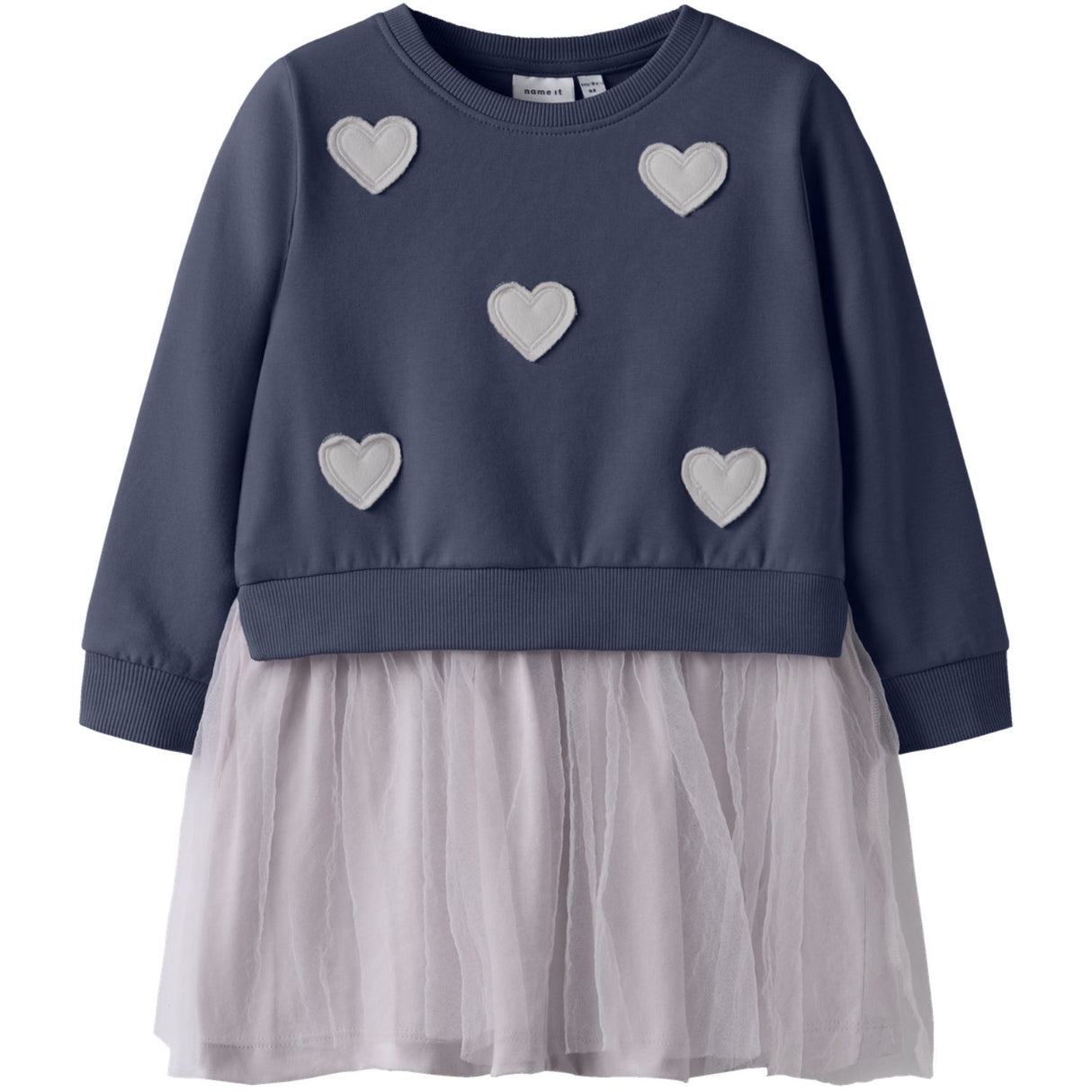 Name It Navy Blazer Nmfbianja Sweat Klänning Bru