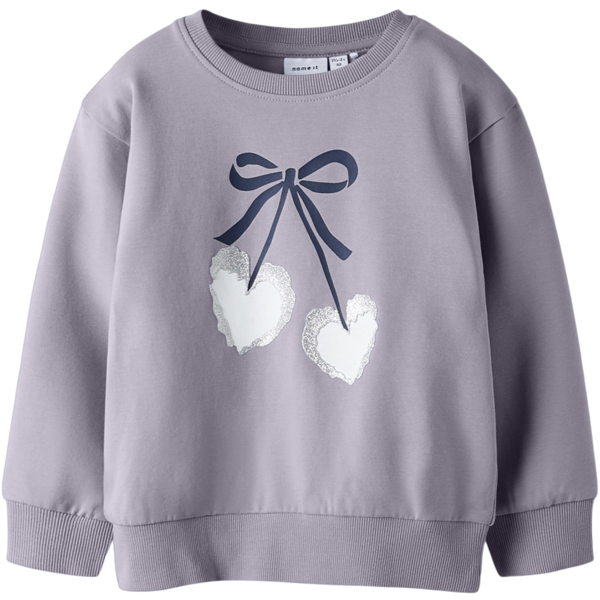 Name It Lavender Gray Nmfbasalt Ls Nreg Sweat Bru