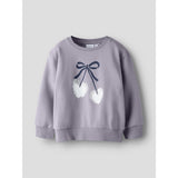 Name It Lavender Gray Nmfbasalt Ls Nreg Sweat Bru