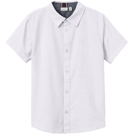 Name It Bright White Nkmnewsa Ss Skjorta Noos