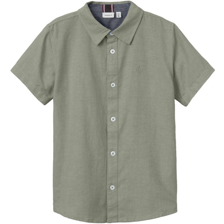 Name It Shadow Nkmnewsa Ss Skjorta Noos