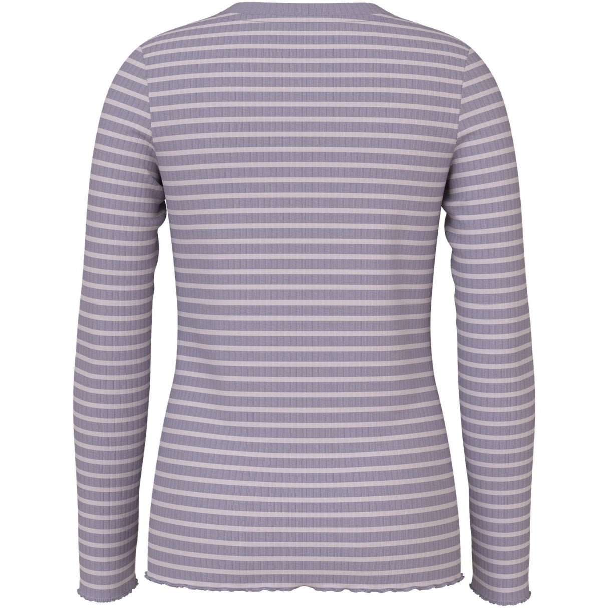 Name It Lavender Gray Lilac Marble Stripe Nkfvemma Ls Slim Topp
