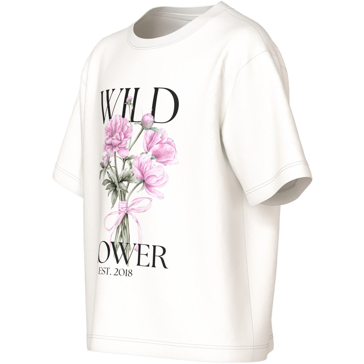 Name It Cloud Dancer Wild Flower Nkfvotea Ss Nreg Topp