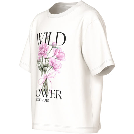 Name It Cloud Dancer Wild Flower Nkfvotea Ss Nreg Topp
