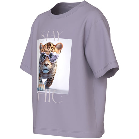 Name It Lavender Gray Stay Chic Nkfvotea Ss Nreg Topp