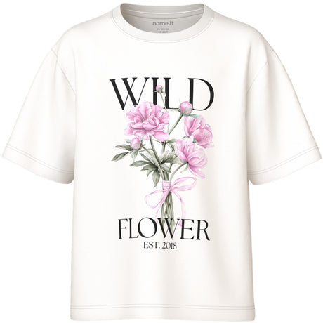 Name It Cloud Dancer Wild Flower Nkfvotea Ss Nreg Topp