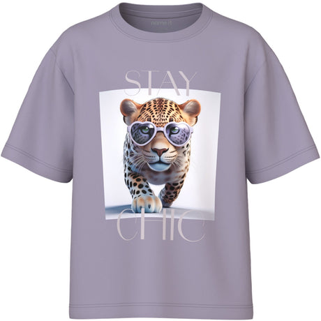 Name It Lavender Gray Stay Chic Nkfvotea Ss Nreg Topp