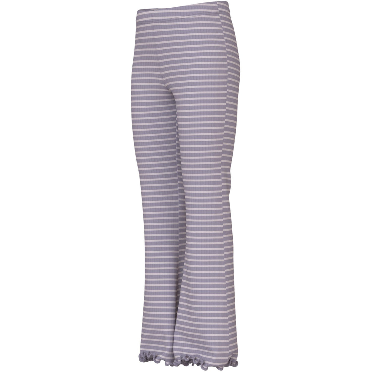 Name It Lavender Gray Lilac Marble Stripe Nkfvemma Flare Byxor