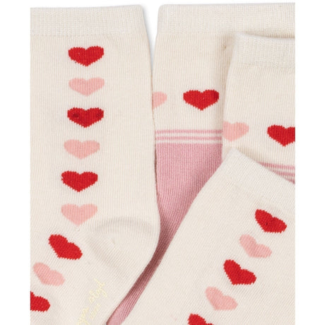 Konges Sløjd Heart 2 Pack Jaquard Strumpor