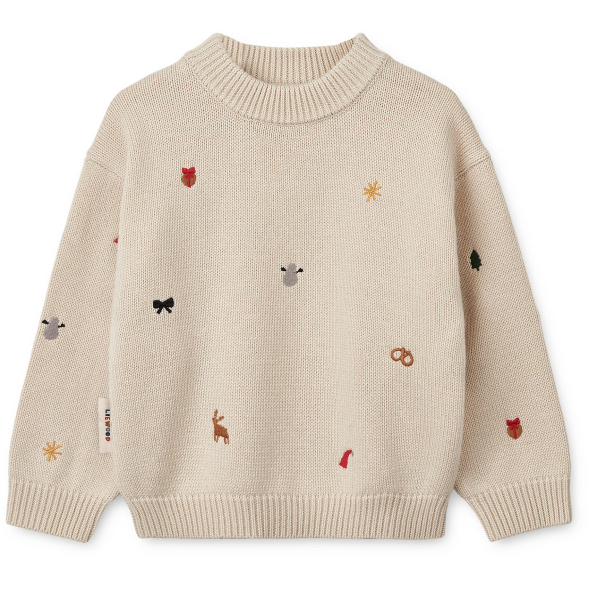 LIEWOOD Holiday / Sandy Orlane Embroidery Stickad Jumper