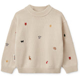 LIEWOOD Holiday / Sandy Orlane Embroidery Stickad Jumper