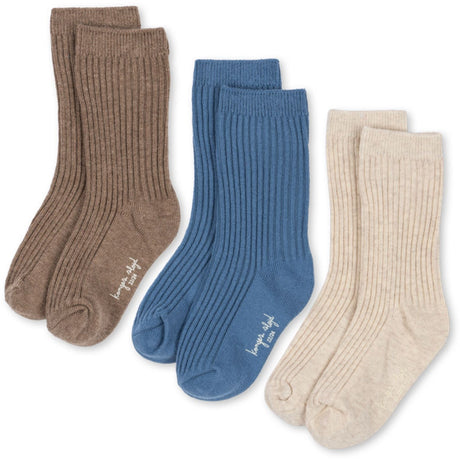 Konges Sløjd Sleet Mix 3 Pack Rib Strumpor