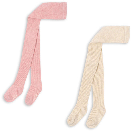 Konges Sløjd Rose Mix 2 Pack Rib Strumpbyxar