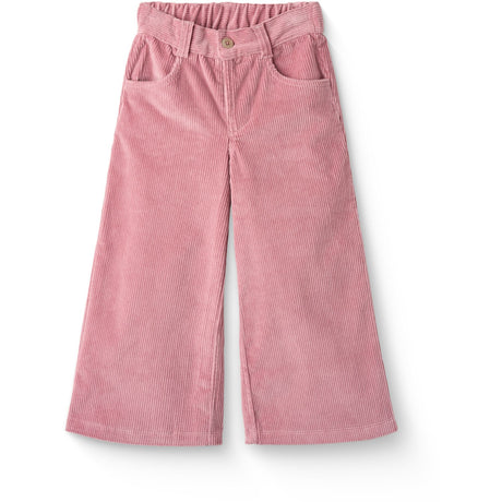 COPENHAGEN COLORS Rose Comb Corduroy Pant W. Wide Leg & Emb. At Backside Pocket