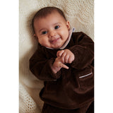 COPENHAGEN COLORS Dk.Brown Comb. Corduroy Baby Sett W. Krage
