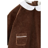 COPENHAGEN COLORS Dk.Brown Comb. Corduroy Baby Sett W. Krage