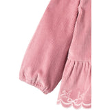 COPENHAGEN COLORS Rose Comb Corduroy Blus W. Emb.