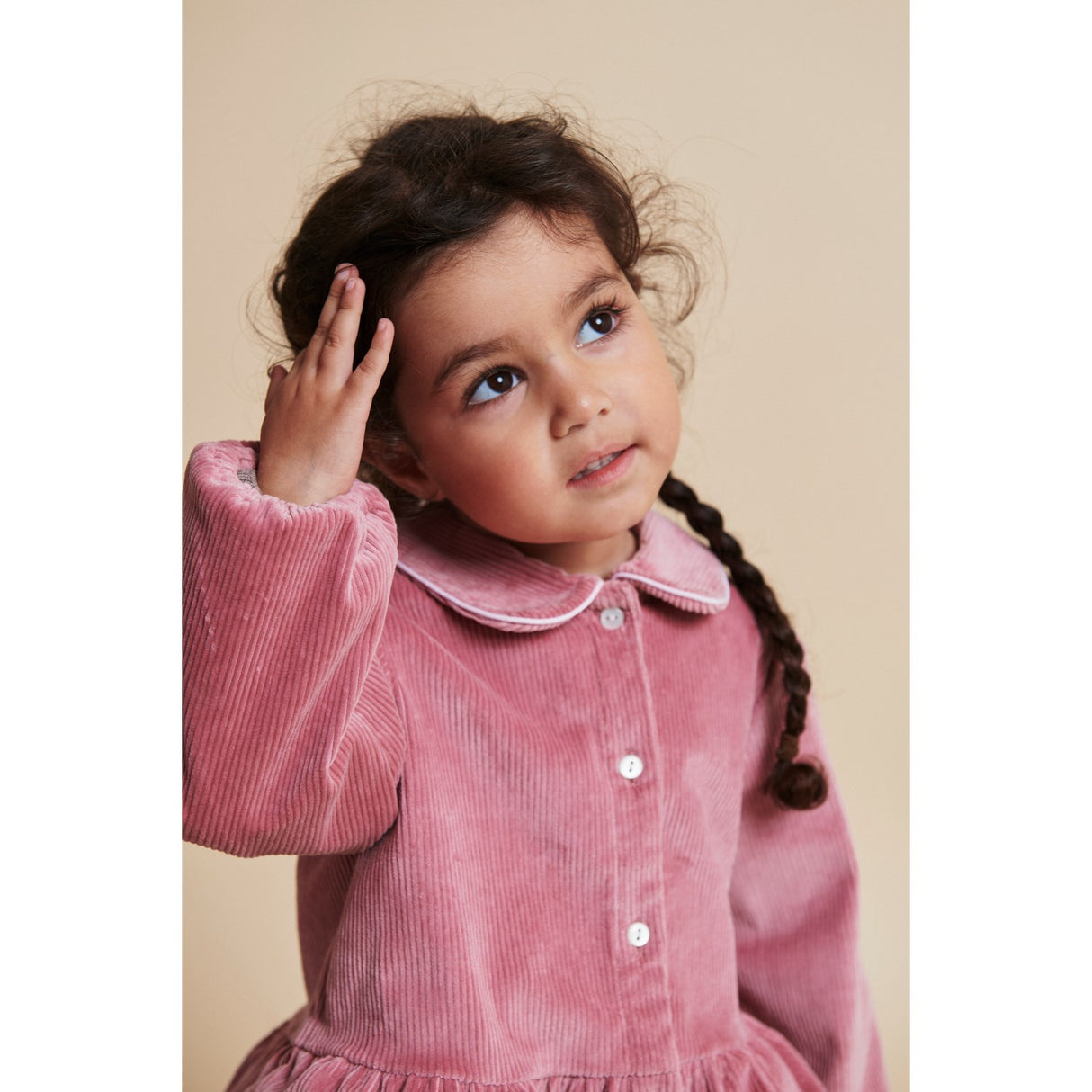 COPENHAGEN COLORS Rose Comb Corduroy Blus W. Emb.