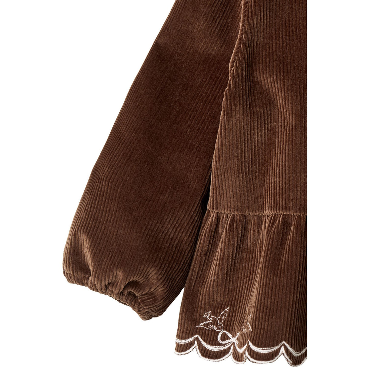 COPENHAGEN COLORS Dk Brown Comb Corduroy Blus W. Emb.